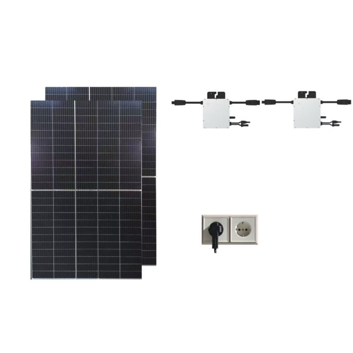 Balkonkraftwerk mit Speicher, gut+günstig, Marstek B2500D, 2,2kWh LiFePO4 Speicher, Plug-u-Play, 2x400Wp Solarpanel Glas-Glas, Wechselrichter 2x400W, Grundlast decken, 3x Zeitfenster (morgens, mittags, abends) mit höherer Leistung einstellbar, kurze Amortisierungszeit